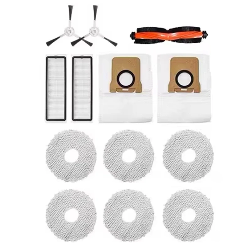 Y26A New For XIAOMI Mijia Omni 1S B101CN B116 X10+ Accesories Main Side Brush Hepa Filter Mop Dust Bag Parts