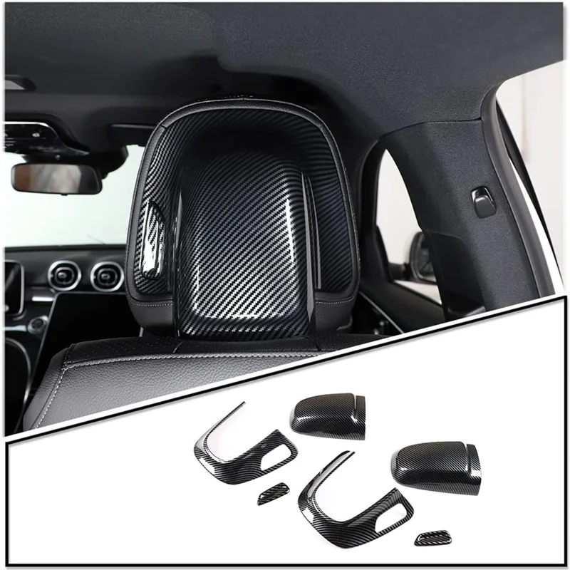 

For Mercedes Benz C Class W206 2022-2024 Front Seat Headrest Panel Cover Interior Accessories