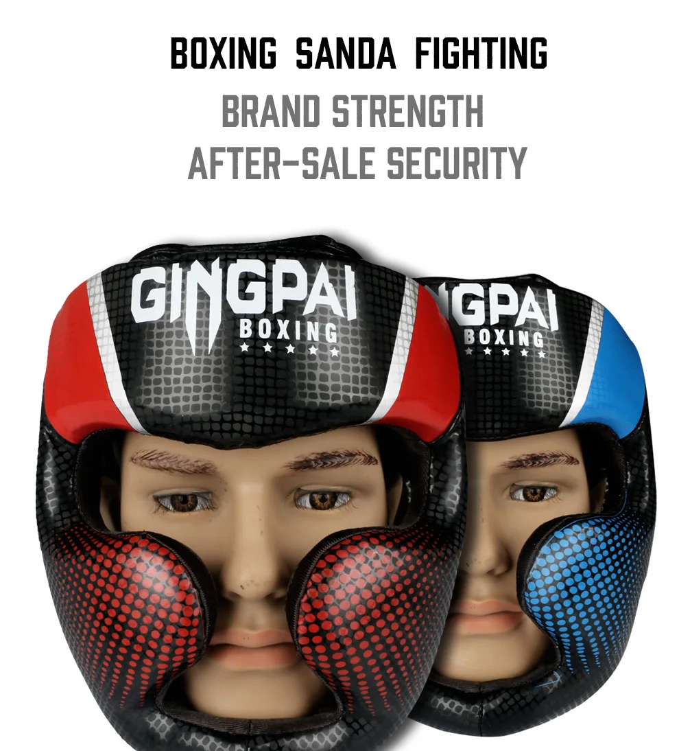 Boxkopfschutz für Männer und Frauen Muay Thai MMA Kickboxen Sicherheits-Kopfschutz Sparring Geschlossener Typ Kopfschutz mit Vollgesichtsabdeckung – Detail 5