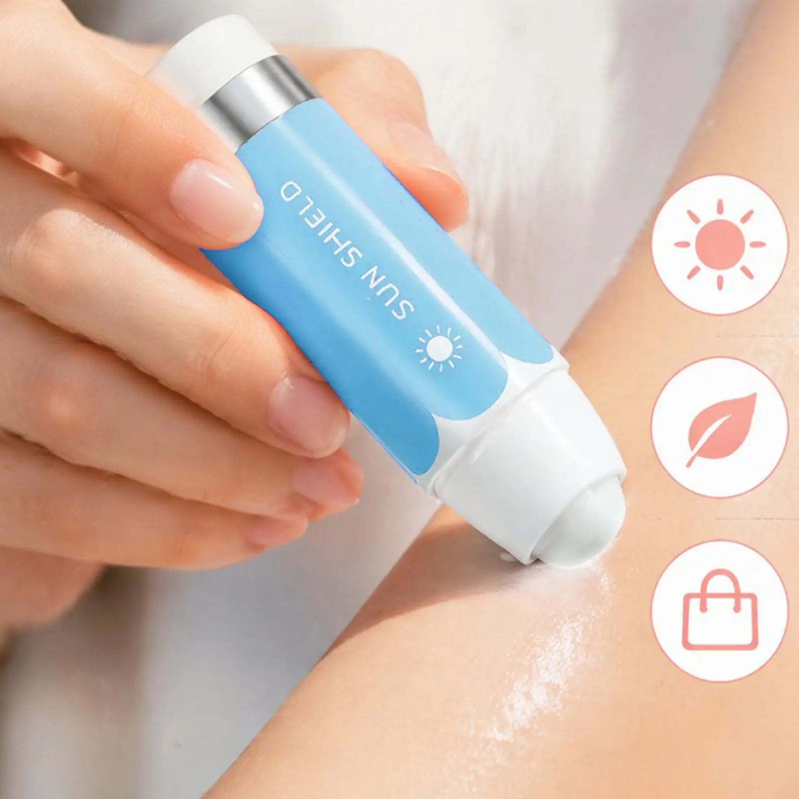 Sunscreen Dispenser Roll On Sunblock Pen Moisturizing Applicator for Kids Adults Bathroom Travel Vacation Beach Pool