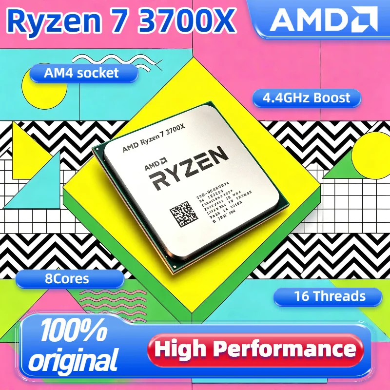

AMD 2026 Ryzen 7 3700X 8 Core 16 Thread 3.6 4.4GHz 65W 7NM L3 32M Socket AM4 Tray R7 3700X Ultra Fast Plus HD Pro Max