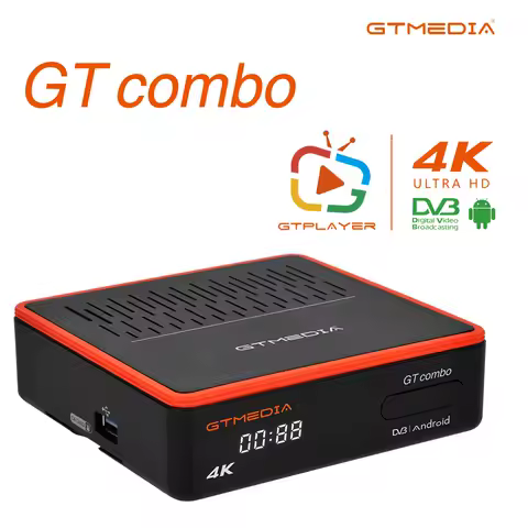 GTMEDIA GT COMBO Android 9.0 TV BOX + DVB-S/S2/S2X, DVB + Pokemon pinata/T2/C 4K HD built-in Wifi 2.4G/5G + BT4.1 support M3U video format and support for betting, France