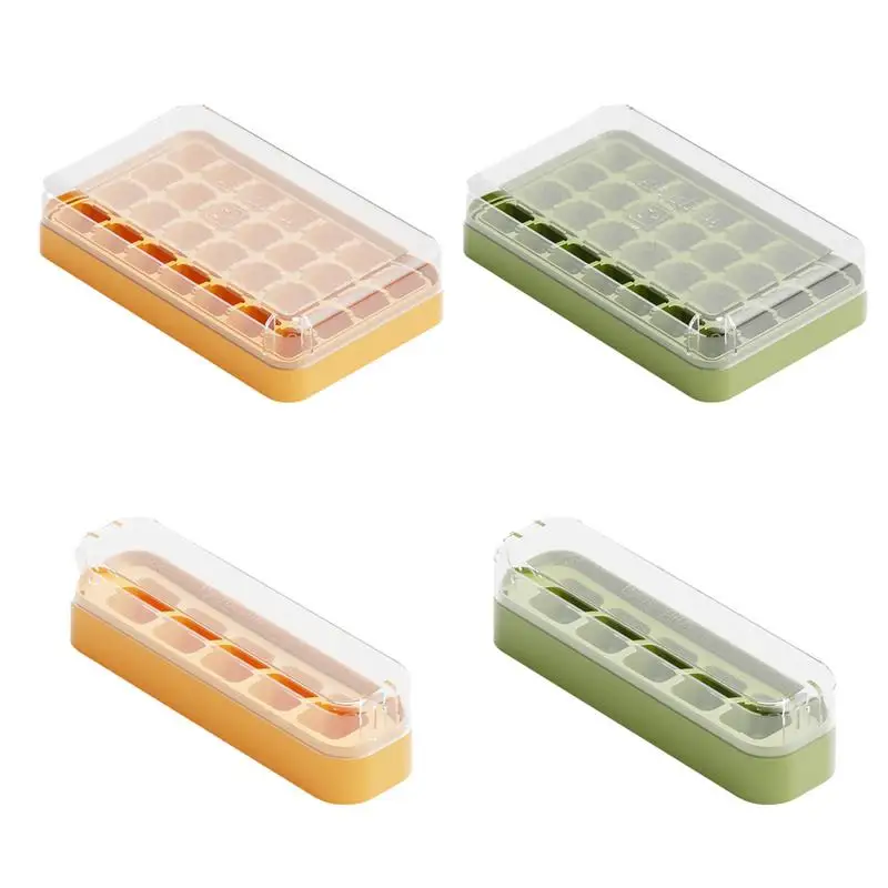 

Ice Cube Trays Easy Release Stackable Ice Making Mold Removable Lids Kitchen Tools Durable Bar Pub Wine Ice Blocks Maker