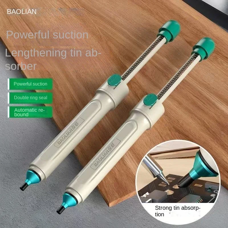 Bomba de Dessoldagem Manual BAOLIAN, Sugador de Solda a Vácuo com Forte Sucção, Ferramenta de Dessoldagem Resistente ao Calor para Reparo de Eletrônicos DIY