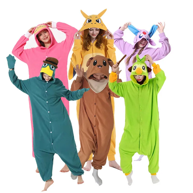 Frauen Onesies Kawaii Tier Cosplay Kostüm Pyjama einteilige Pyjamas Weihnachten Cartoon Kigurmi Ganzkörper kleidung für Halloween