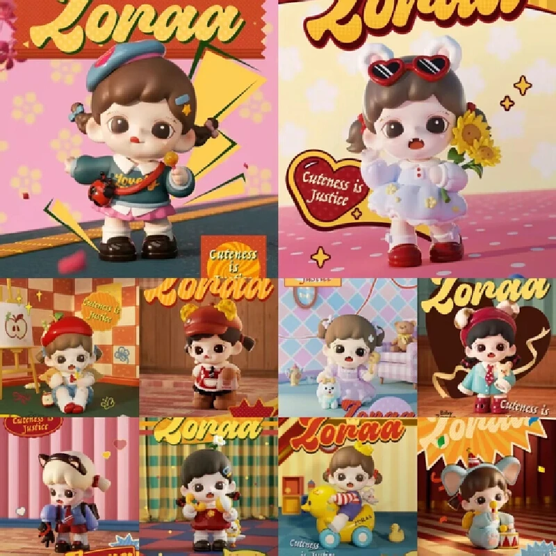 

Подлинная виниловая слепая коробка Zorra Cuteness Justice Series Mystery Box Surprise Gift Guess Bag Decor Toys Kawaii Collection Toy