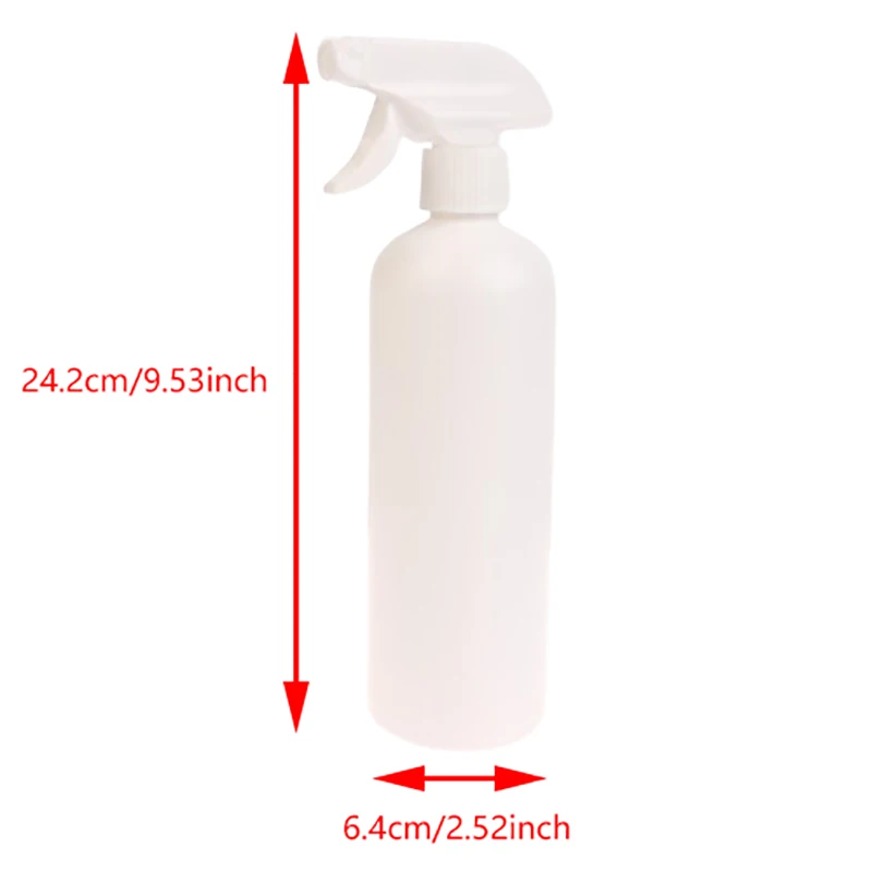 Garrafa Spray de Cabeleireiro, Garrafas Vazias, Dispensador Desinfetante de Álcool, Névoa Recarregável, Salão, Barbeiro, Pulverizador de água, 500ml