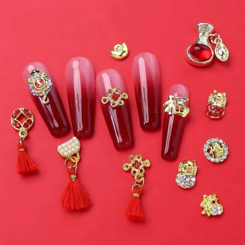 4 шт./набор, декоративные подвески для ногтей