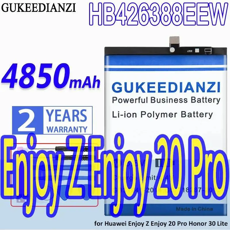 

4850Mah Fast Charging HB426388EEW High Compatibility For Huawei Enjoy Z 20 Pro Honor 30 Lite Mobile Phone Battery
