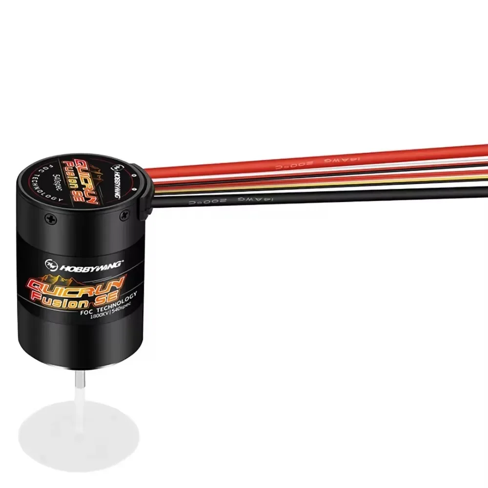 محرك ووحدة تحكم في السرعة DP Hobbywing Quicrun Fusion SE 40A 1800kv 1200kv مدمجة لسيارات التحكم عن بعد بمقياس 1/10 و1/8 وملحقات الزحف