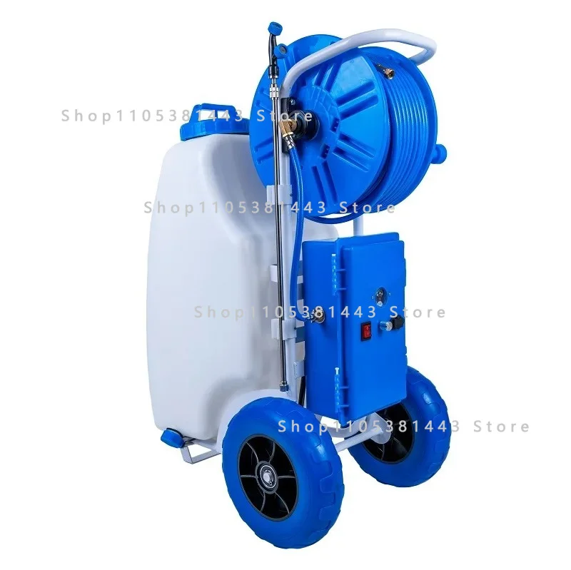 Portable Battery Powered Hand Push Agricultural Sprayer With Wheels 45L 12V Electric Trolley Sprayer