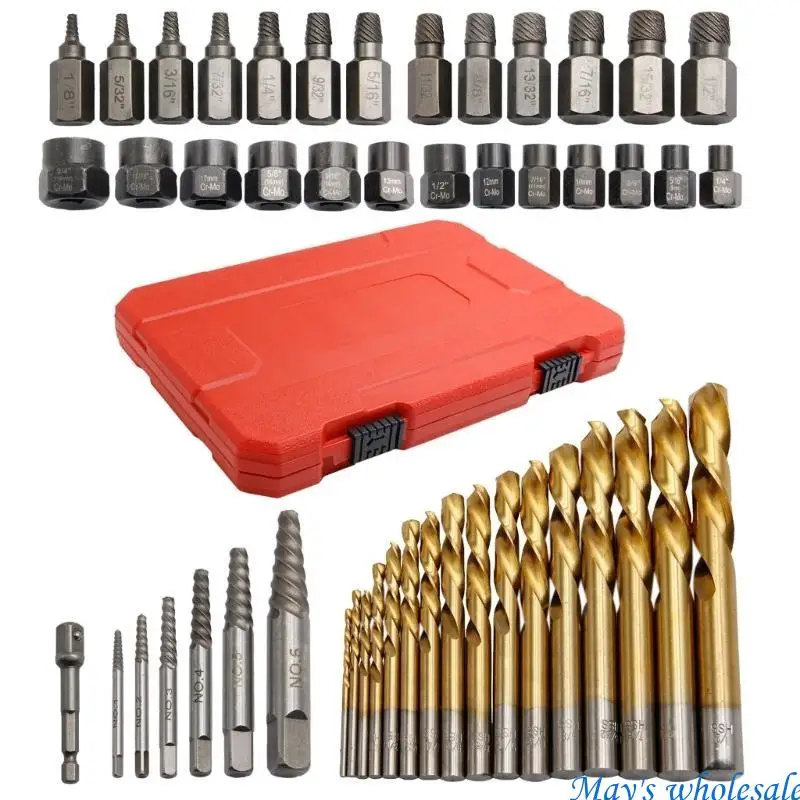 

Essential Vint & Bolt Extractor Set с высокоскоростной стальной бурильной битом для мастерской 448A