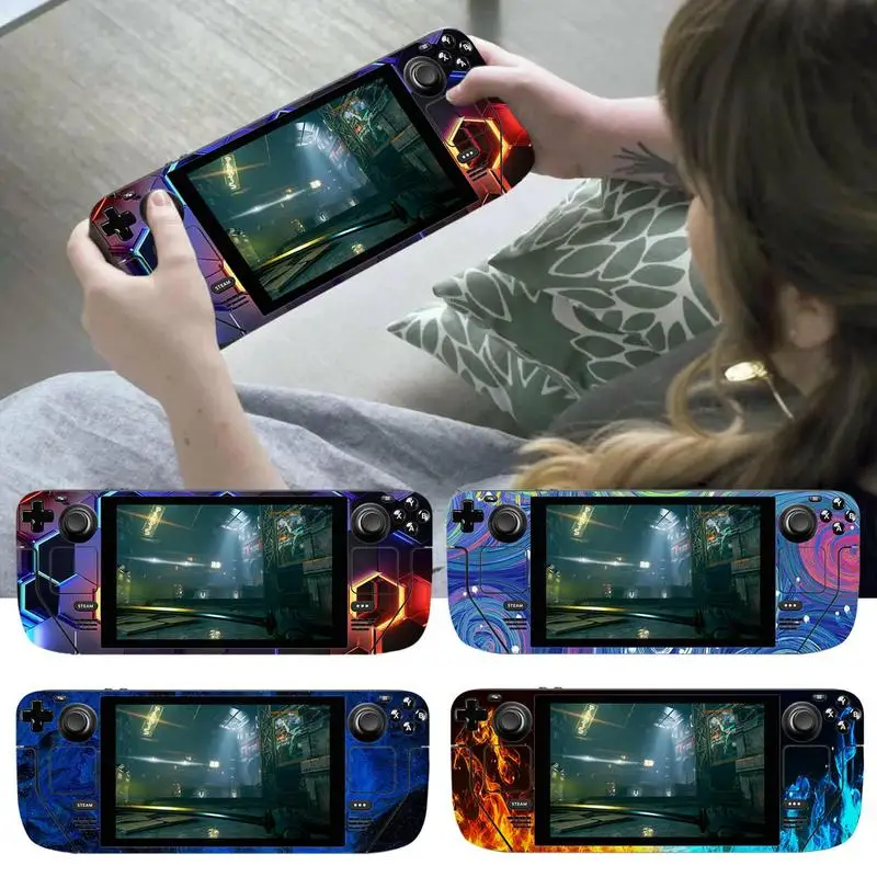 Steam-Deck Protective Skin Decal Console Full Set Decal Wrapping Cover Handheld Games & Accessories Stickers Vinyl Covers