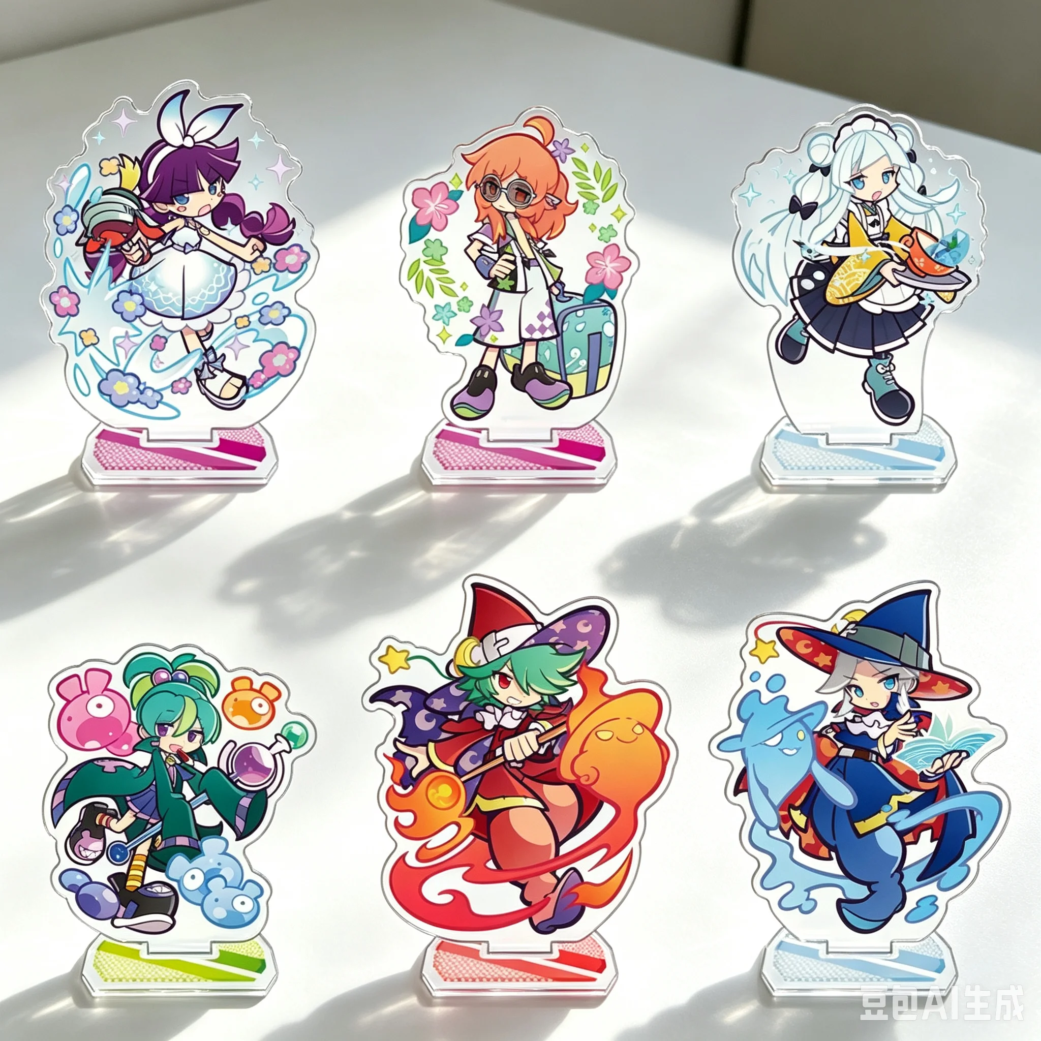 15CM Anime Puyo Puyo Acrylic Figure Stand Model Plate Desk Decorations Cartoon Character Festivals Gifts Keychains
