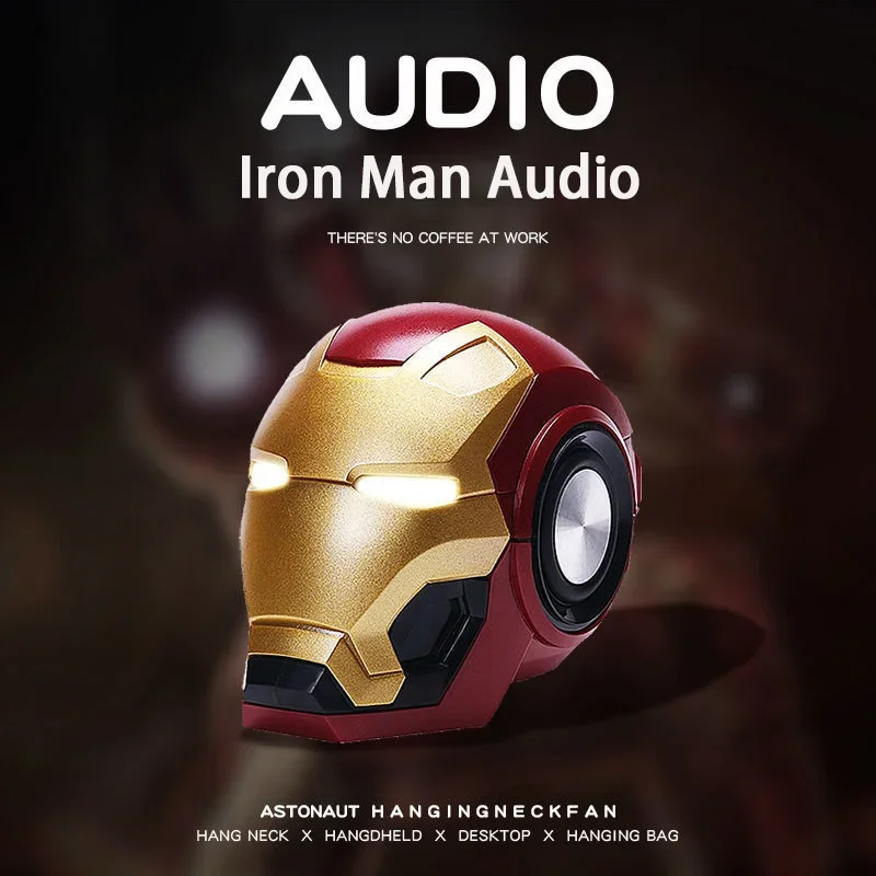 Alto-falante Bluetooth sem fio Bumblebee Iron Man Bluetooth Áudio Alto Presente de desenho animado