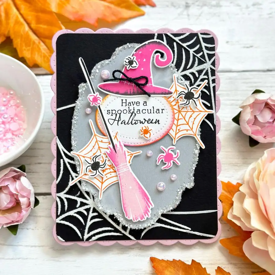 Nowe 2023 pająk na Halloween szablony do wycinania szablonów metalowych Scrapbooking dla wytwarzanie papieru ramek nie ręcznie robione kartki stempla