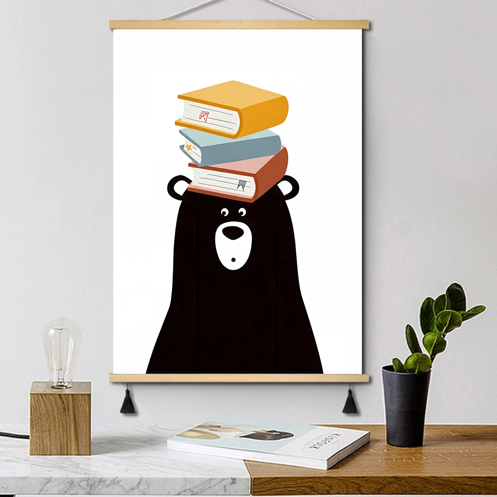 Solid Wood Hanging Classroom Decor, Boho Classroom Decor,Reading Posters Corner Decor For Classroom Boho, Library Decor, Wall Ar
