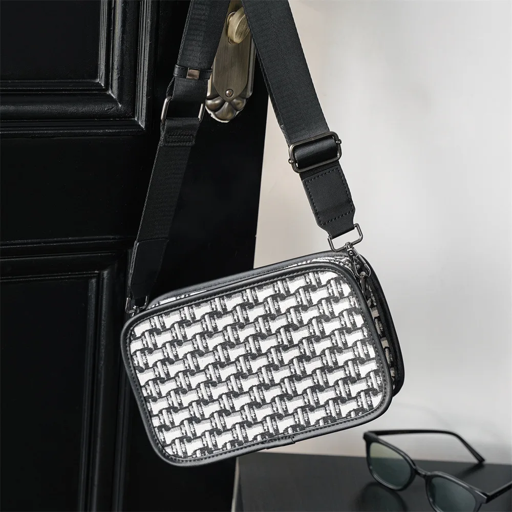 Luxuriöse Umhängetasche für Herren, modisches Markendesign, Herren-Umhängetaschen, quadratische Schultertaschen für Herren, Clutches, Handtasche, Sling Bag – Detail 6