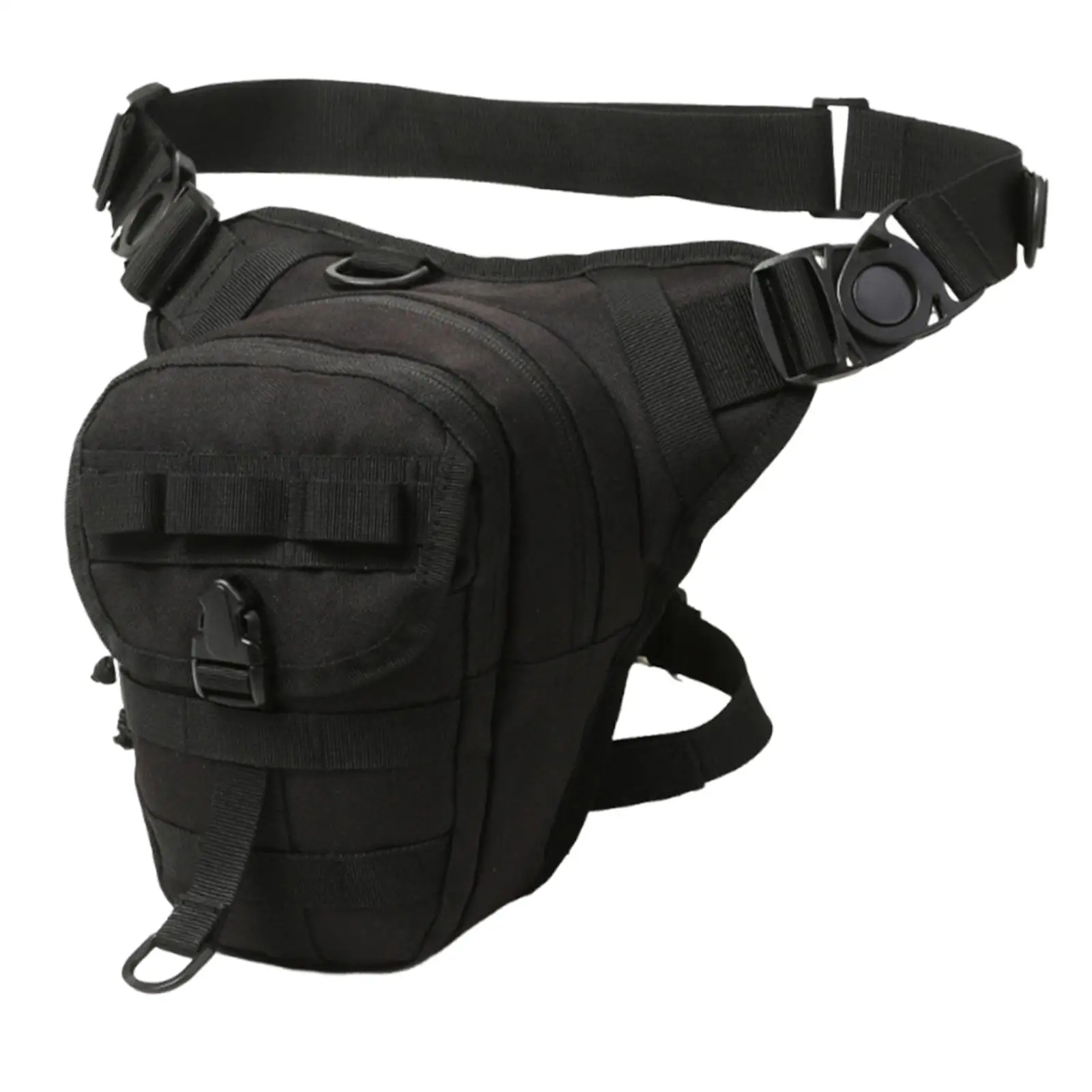 Motorcycle Leg Bag Men Waist Organizer Decoration Adjustable Thigh Bag Hip Pouch for Cycling Travel Outdoor Casual Hiking
