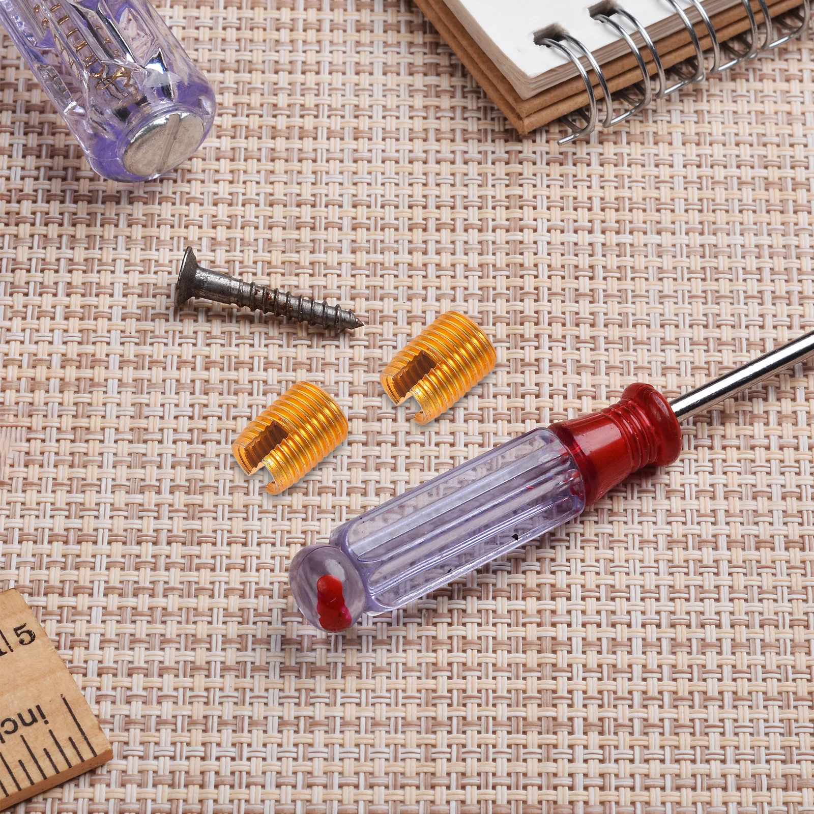 

20Pcs Threaded Inserts for Wood Furniture Heavy Duty Female Thread Nut Connector Fastener for Injection Molding Projects