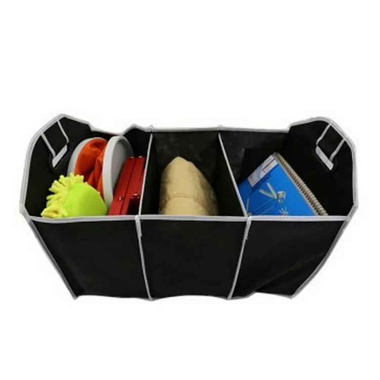 Auto Accessories Car Organizer Trunk Collapsible Toys Food Storage Truck Cargo Container Bags Box Black Car Stowing Tidying