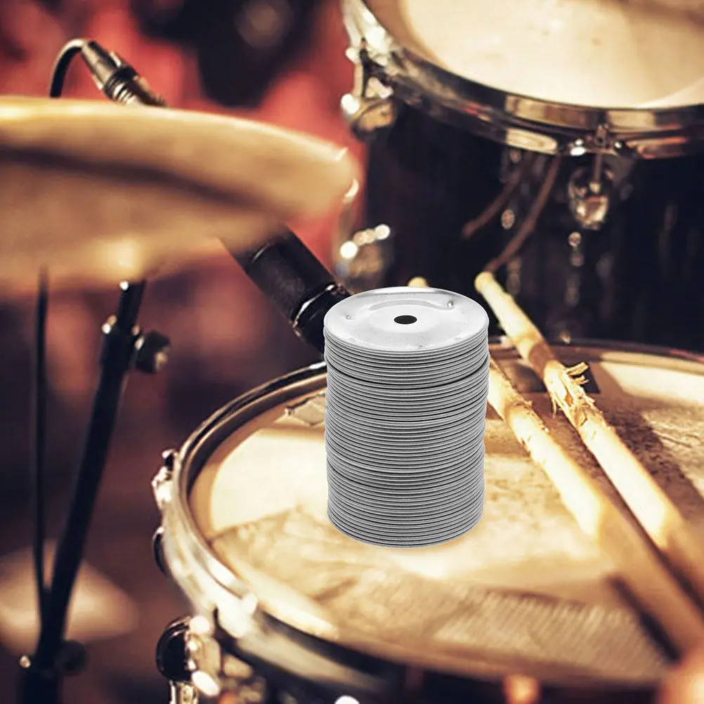 

100Pcs Drum Cymbal Bell Percussion Rings Replacement 38Mm Diameter 6Mm Hole Stable Drum Accessory Kit Cymbals Ching Ring