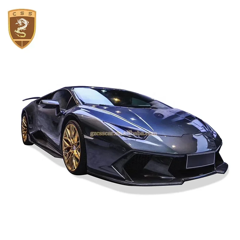 Rok Samping Gaya Vors Serat Karbon Tenun Twill 3K untuk Lamborghini Huracan Lp610