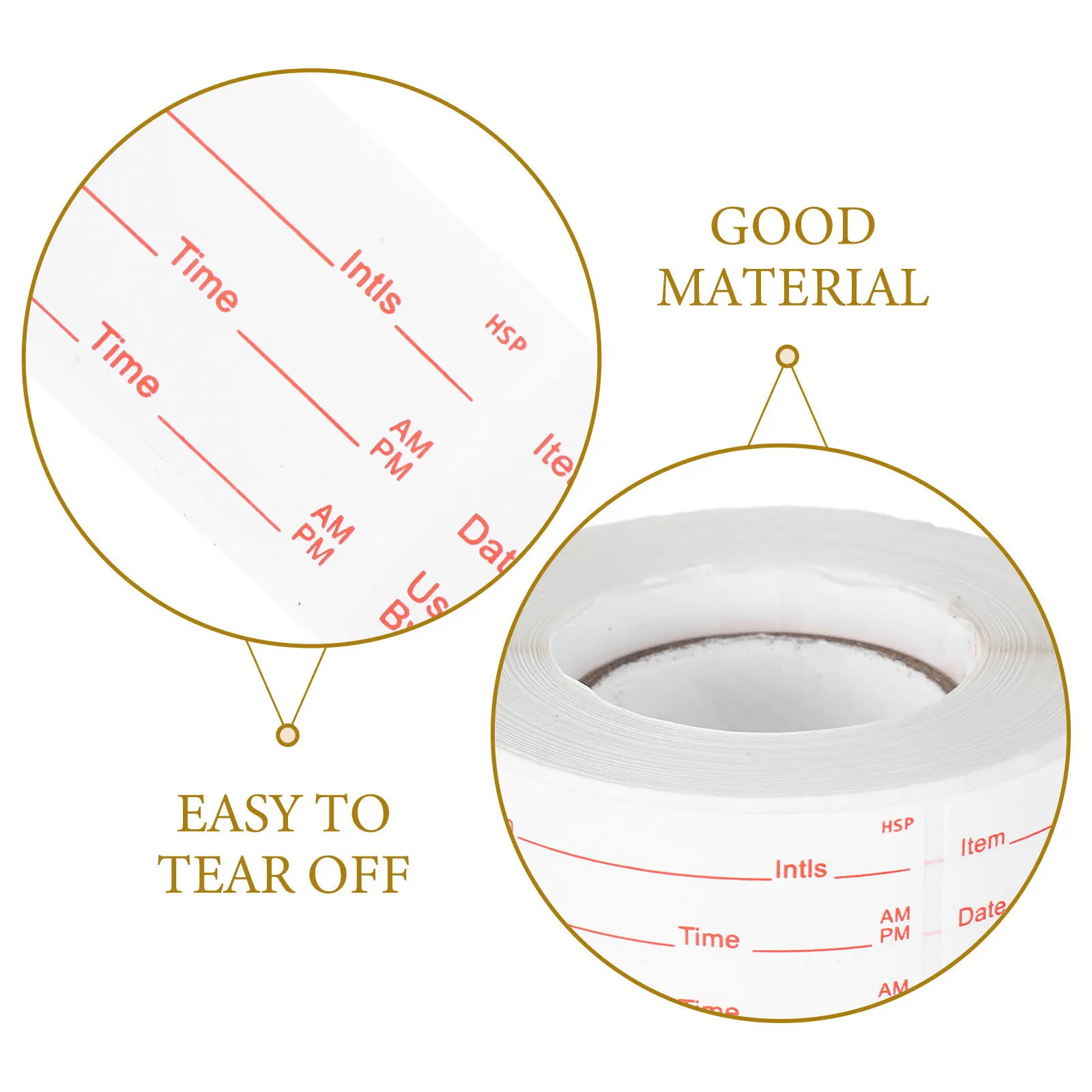 Freezer Labels Roll – Removable, Oil-Resistant, Easy Peel-Off for Food Storage Containers, Fridge & Pantry