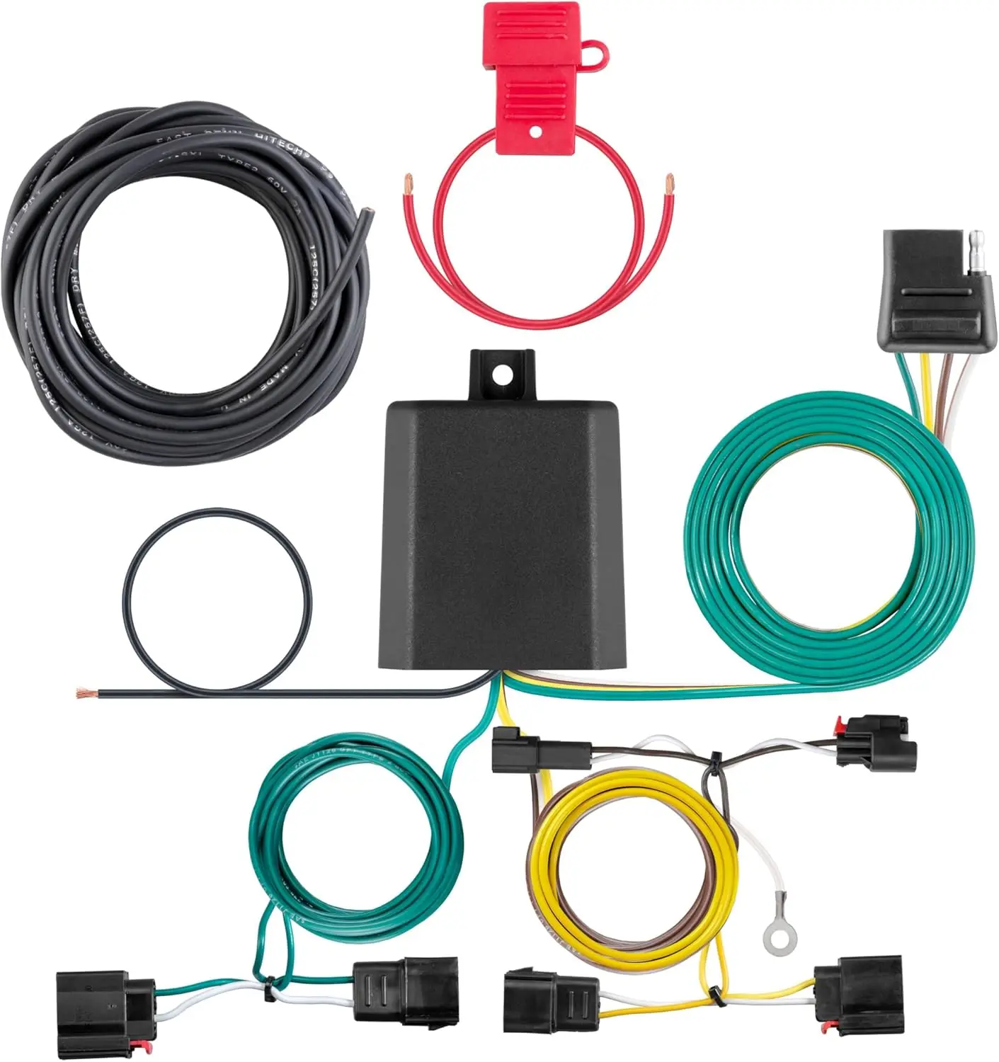 

Универсальный 4-контактный жгут проводов для прицепа для Jeep Grand Cherokee, простая установка с помощью разъемов.