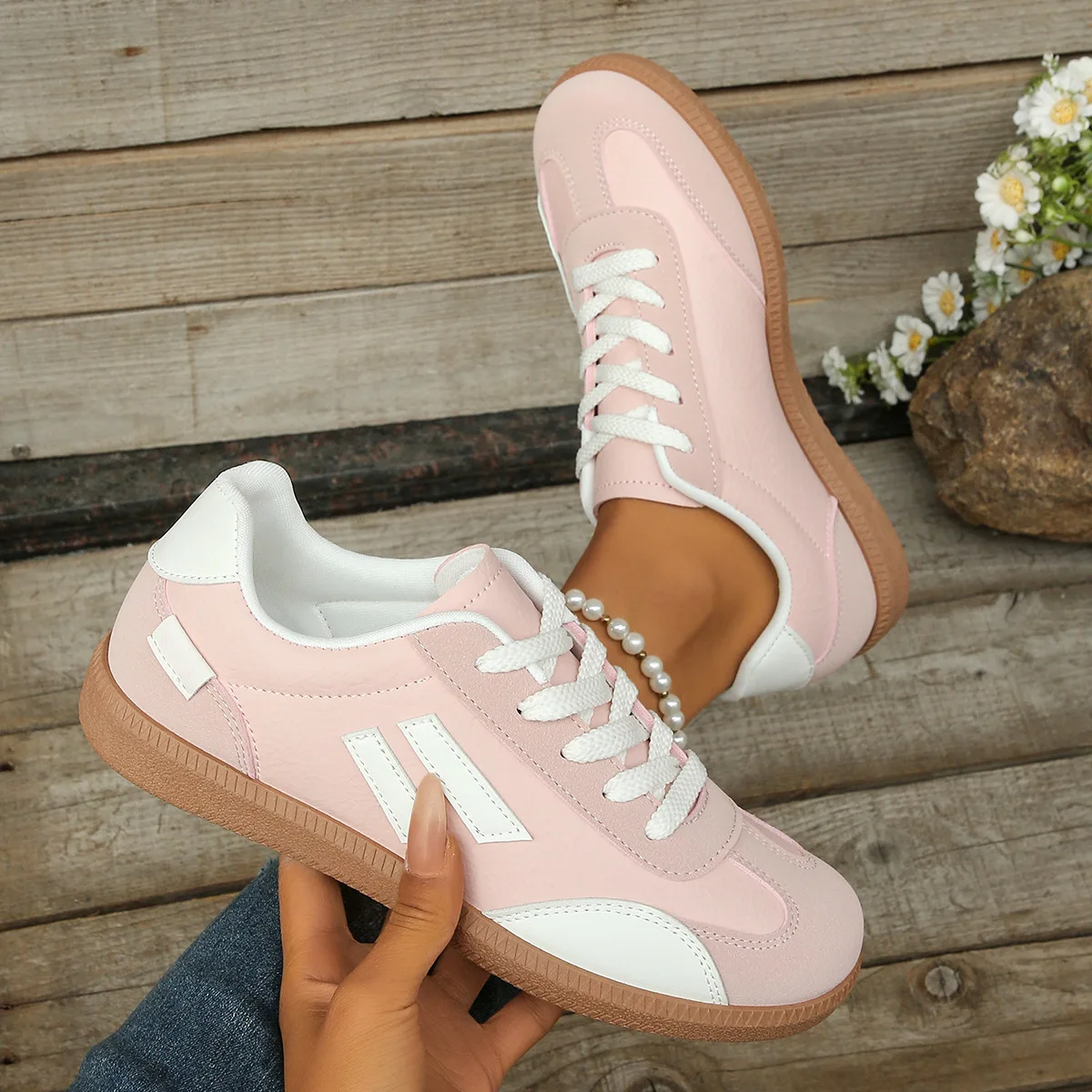 

Large-sized retro German training shoes for women, new spring and autumn lightweight soft-soled sports sneakers and casual shoes