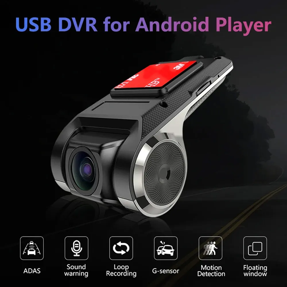 JUNDOF ADAS Car DVR For Car DVD Android Player Navigation Dashcam DVRs Video HD 720P USB TF Card 32G /64G Dash Cam Auto Recorder