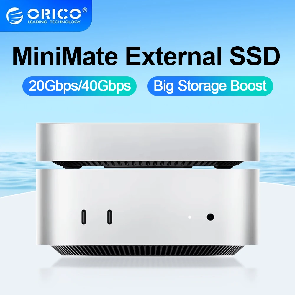 ORICO Extemal Hard Drive MiniMate MiniDock Storage Expansion 40Gbps Desktop Dock with 512GB 1TB 2TB 3TB 4TB 8TB SSD Storage