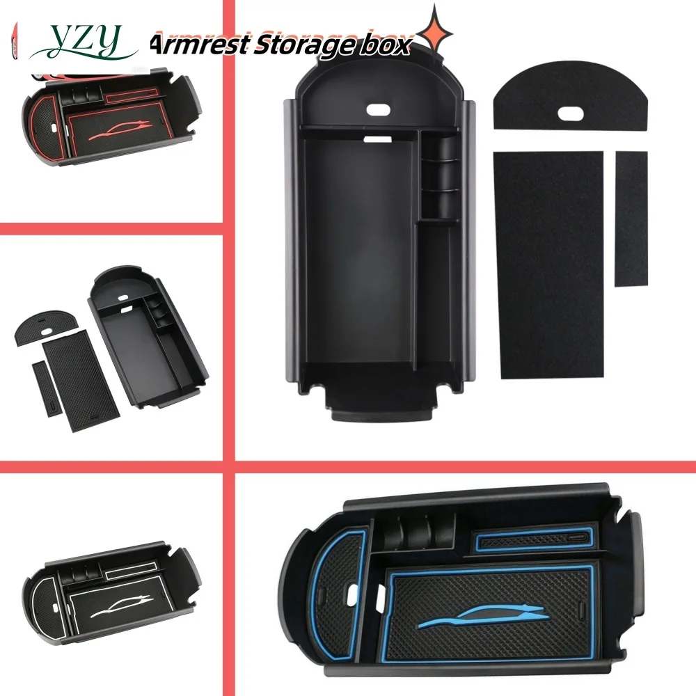 

Для Toyota C-HR CHR 2016-2021: Органайзер для центральной консоли, лоток-вставка в подлокотник, ящик для хранения, аксессуары