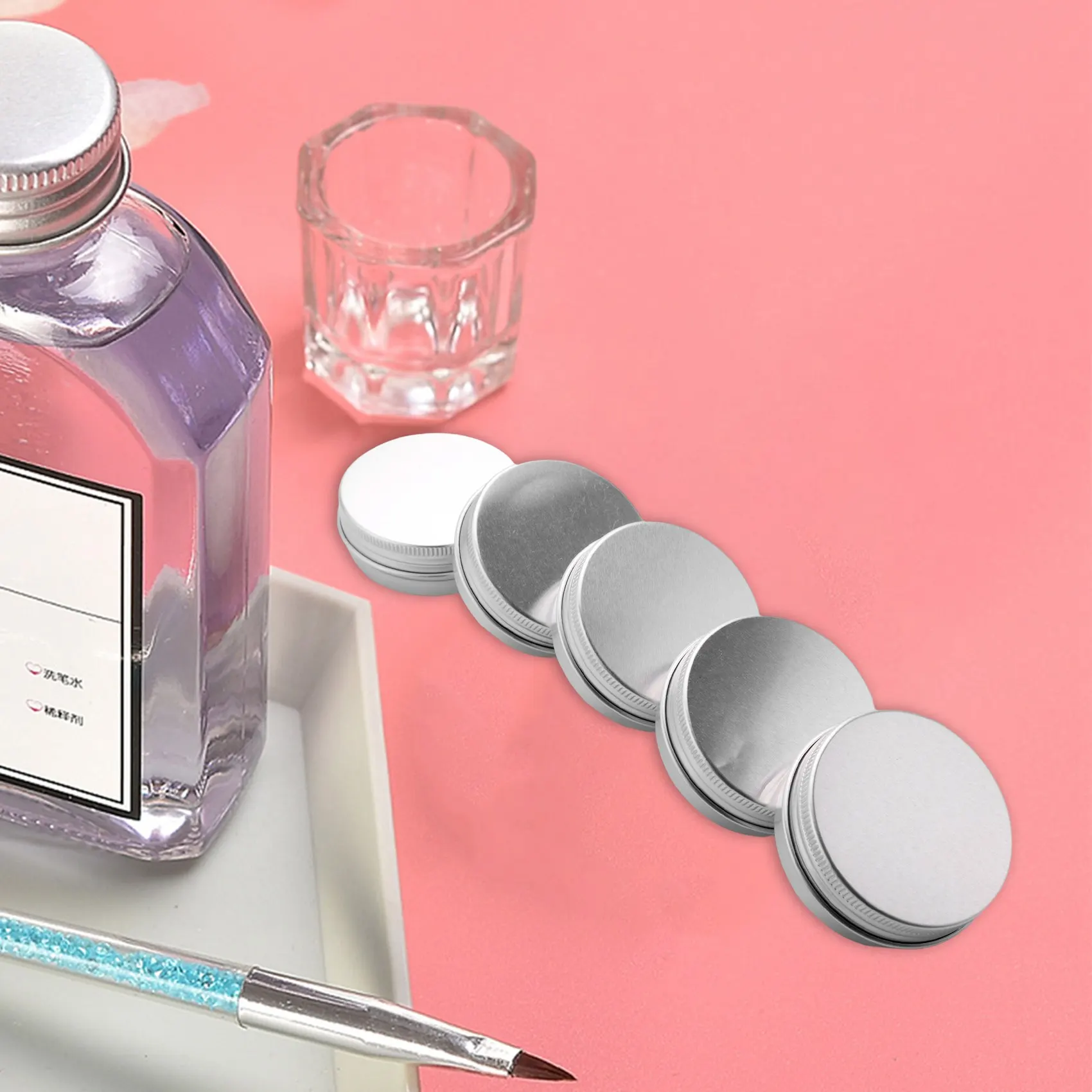 Pacote a24p de 25 - 15ml de lata de alumínio grande compõem potes de vela capacidade vazia grande cosmético/vela/vasos de especiarias/produto de cabelo/doce