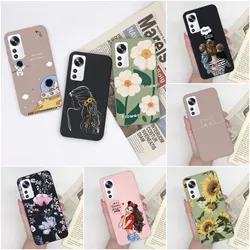 Case For Xiaomi 12X 12 Pro 12 Ultra Fashion Shockproof Flower Sweet Girls Soft Silicone Cases For Xiaomi 12 Funda Coque 2201123G