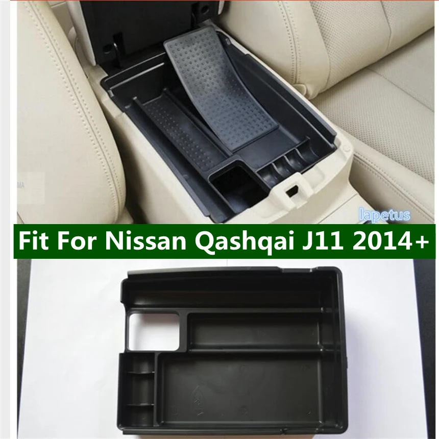 

Armrest Storage Box Center Console Compartment Glove Tray Organiser Cover Fit For Nissan Qashqai J11 2014 - 2020 Car Accessories