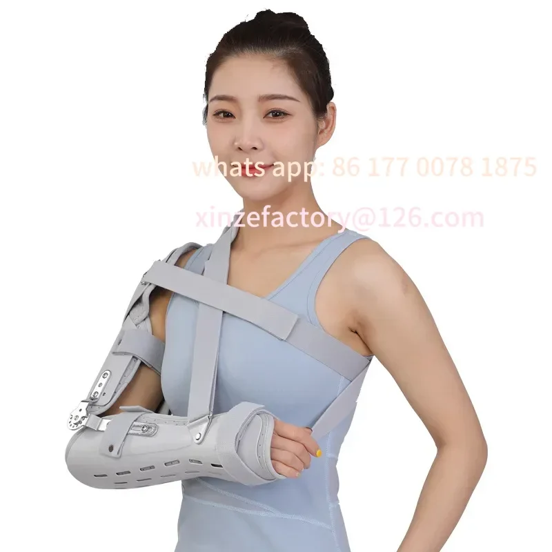 Customizable Adult Adjustable Shoulder Elbow Joint Fixation Brace Humeral Fracture Injury Support Forearm Sprain Recovery