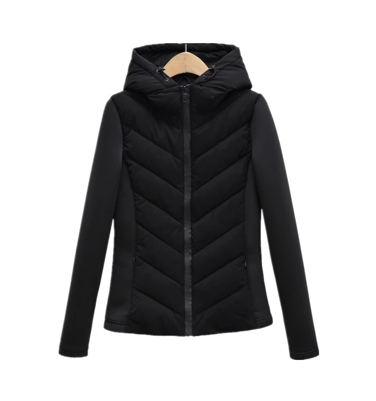 Slimming Design Fall Winter New Women's Cotton Jacket Coat Hooded Lightweight Versatile Long Sleeve Regular Length Outerwear