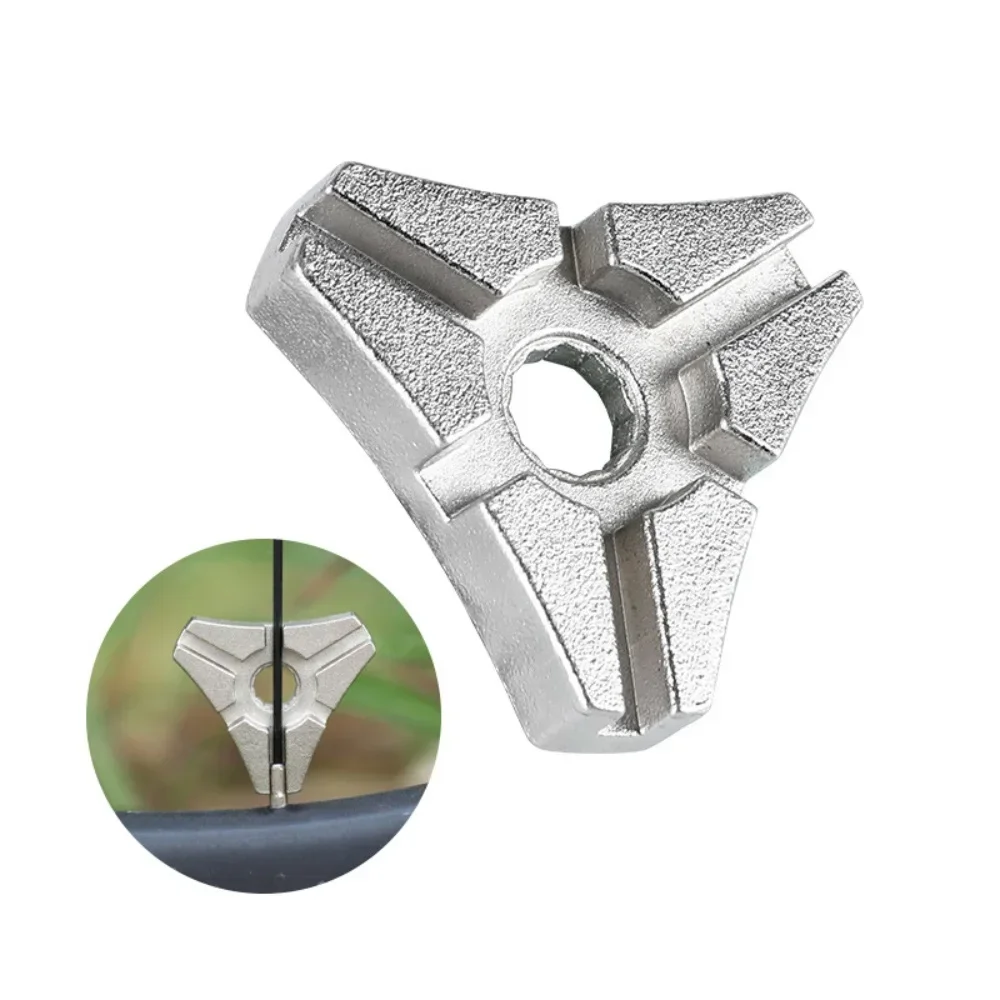 Bicycle Spoke Nipple Wrench 3.2/3.3/3.5mm 3-in-1 MTB Cycling Wheel Rim Adjuster Spanner Repair Service Axis Triangular Tool