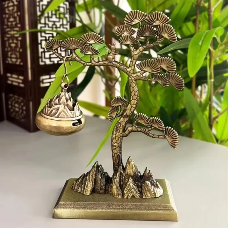 Home Indoor Creative Burner Decor Pine Chinese Style Aromatherapy Ornaments Incense Tea Ceremony Agarwood Hanging Stove