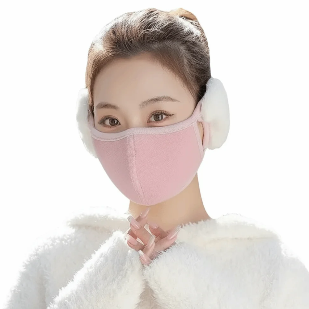 

Модная ветрозащитная маска и наушники 2-в-1, грелка для ушей, зимняя теплая маска для лица, морозостойкая маска для ушей, велосипедная маска