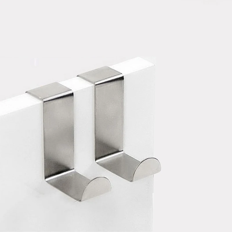 2 Stuks Rvs Over Deur Haak Kleerhanger Handdoek Opknoping Rack