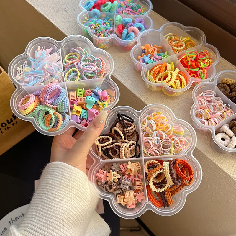 

Детские милые ленты для волос, эластичная заколка с мультяшным цветком, милые и не повреждающие волосы, высокоэластичное кольцо для волос, аксессуар для волос