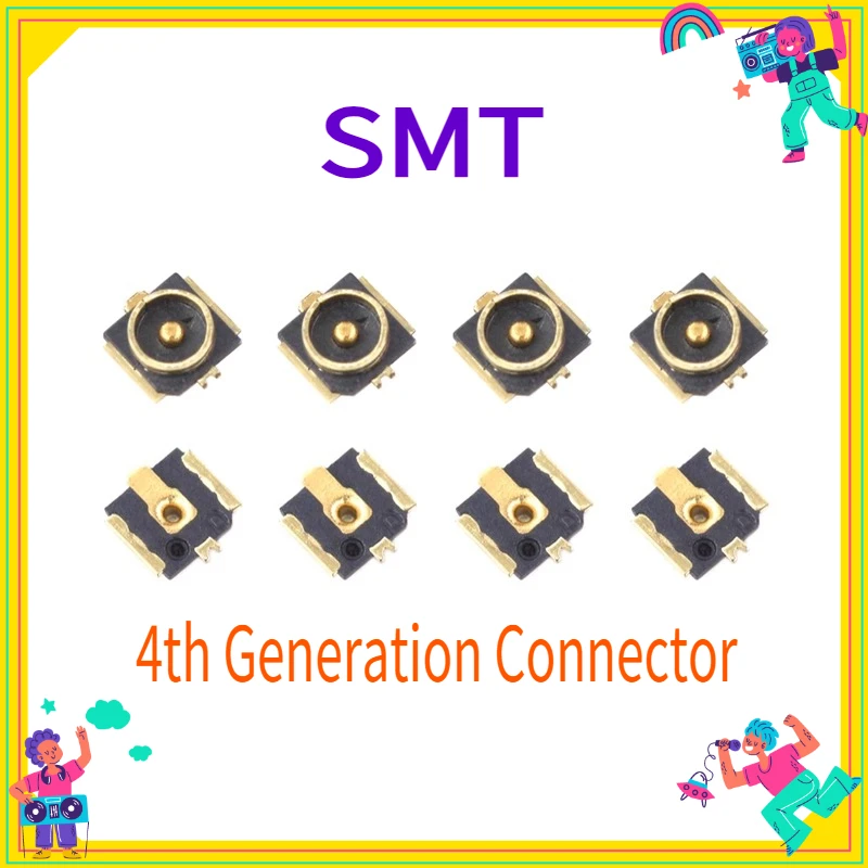 10PCS IPX4/MHF4 Male Plug WiFi Antenna Socket SMT PCB RF Coaxial Connector Antenna Board Terminal for Electronic Components