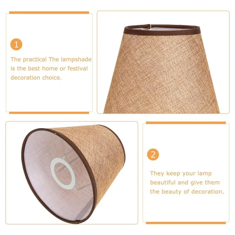 Stylish and Durable Lamp Shades for Table Lamps Elegant Fabric Lamp Shade for Home Decoration and Protection