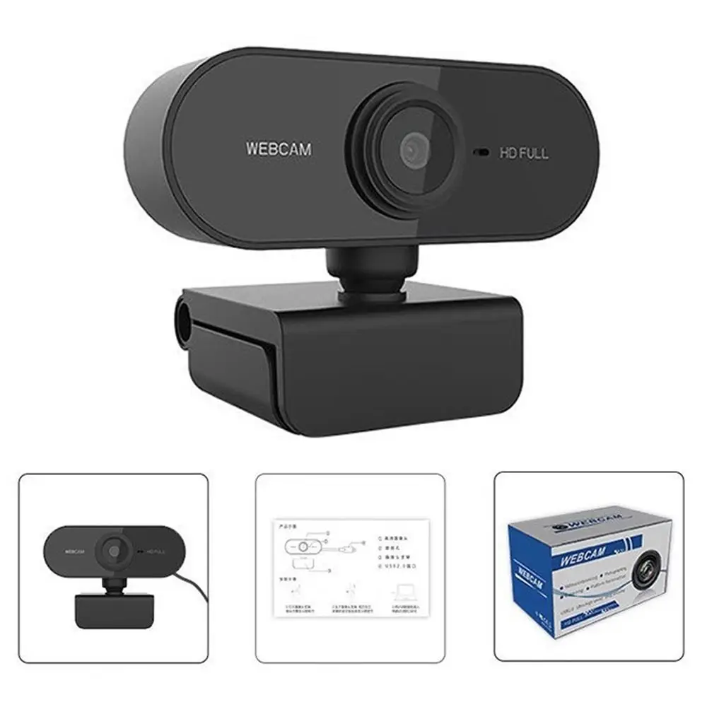 New 1080P HD Webcam USB Plug and Play Computer Camera with Microphone Mini Computer Webcam Conference