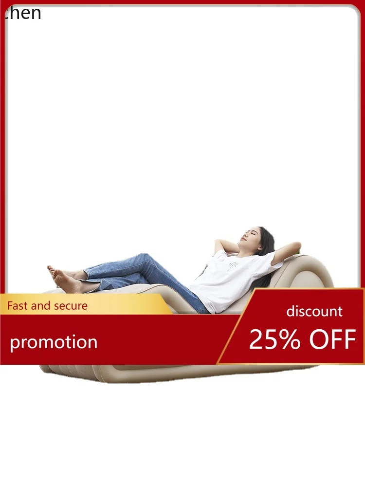 YFY  Inflatable Sofa Outdoor Portable Lazy Folding Camping Long-Term Blowing Floatation Bed