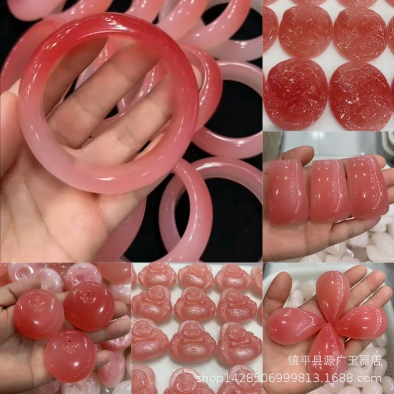 

Браслет из перламутра «Кровь» с эффектом изменения цвета под УФ-излучением, фиолетово-красный