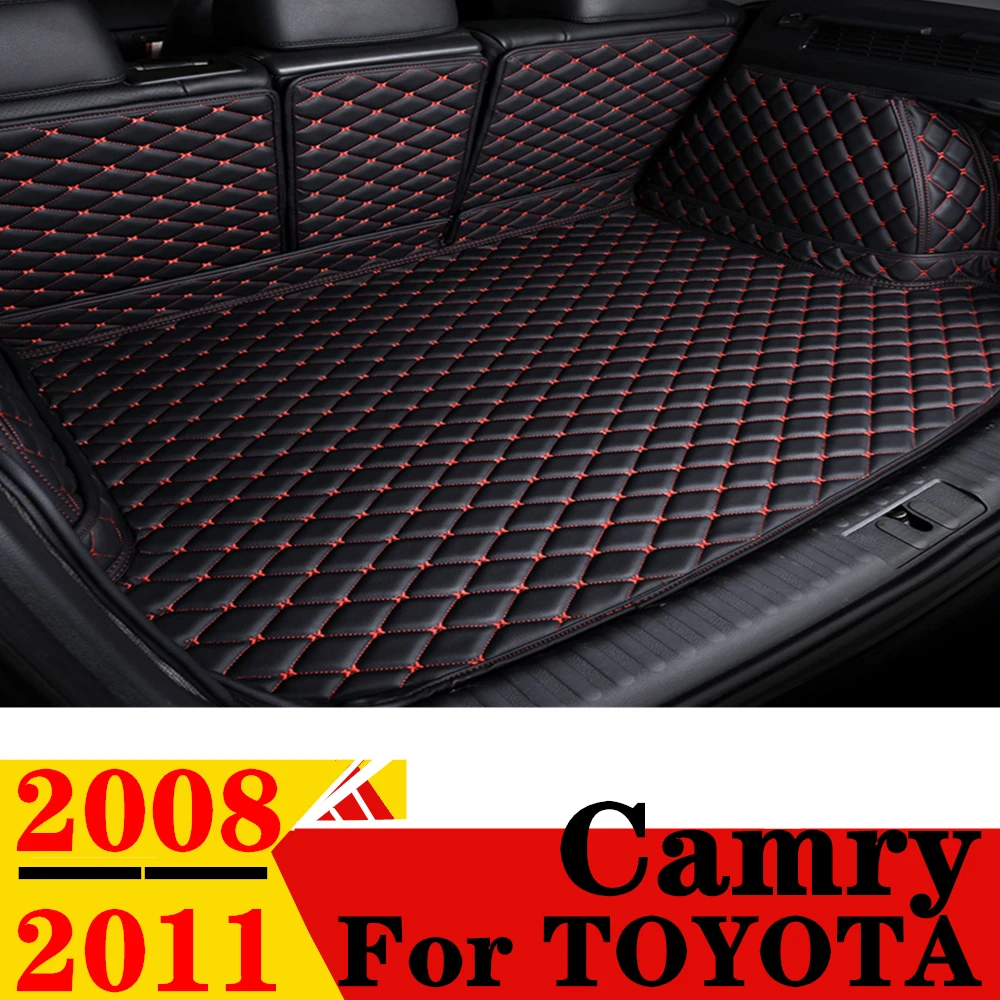 

Car Trunk Mat For Toyota Camry 2008 2009 2010 2011 Rear Cargo Cover Carpet Liner Interior Vehicles Parts Tail Boot Luggage Pad