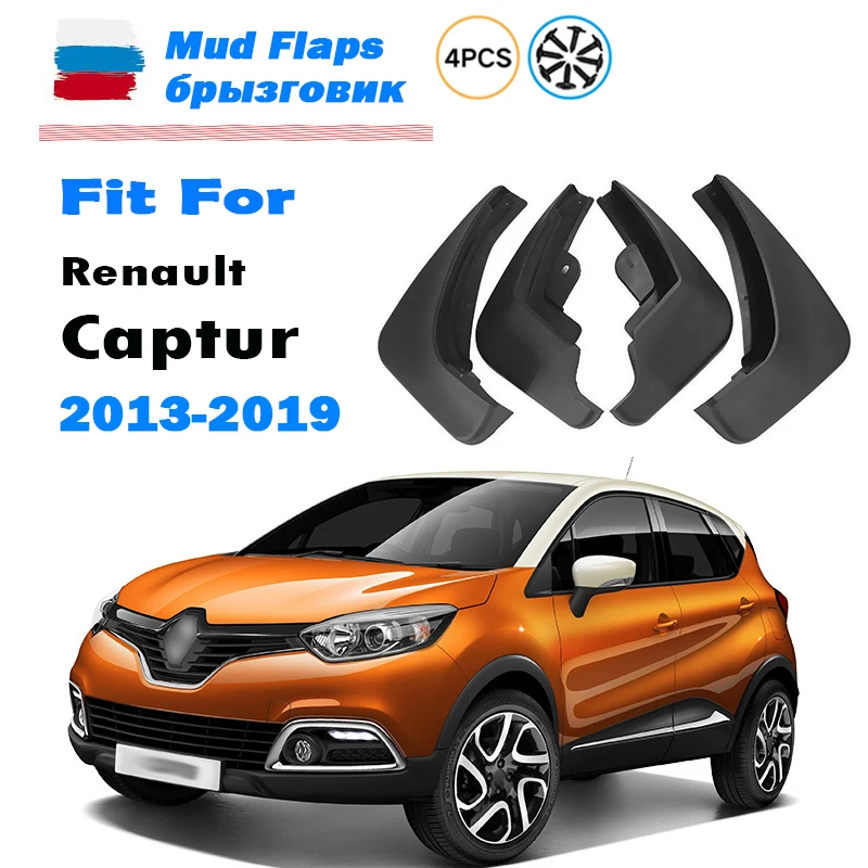 2013 2014 2015 2016 2017 2018 2019 FÜR Renault Captur Schmutzfänger Kotflügel Spritzschutz Schmutzschutzblenden Auto-Zubehör 4 Stück